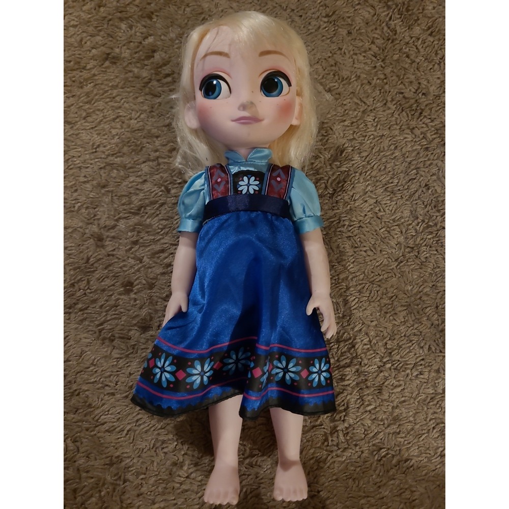 Disney Store Frozen Toddler Elsa 16" Doll, Discontinued Model